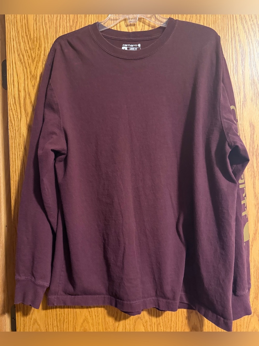 Carhartt Men’s Crewneck Sweater in Deep Plum